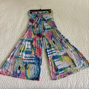 Vibrant Multicolor Wide Leg Jumpsuit